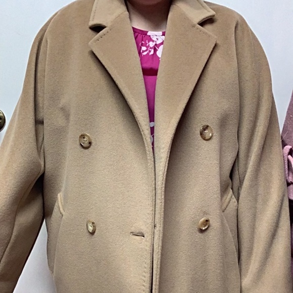 Max Mara 101801 Rebus Coat in Tan - Picture 1 of 10